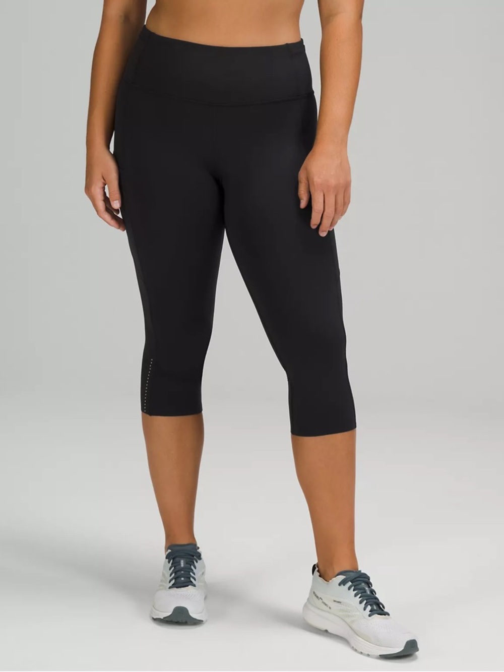 lululemon GREY Fast and Free High-Rise Crop 19" 7 Pocket (6)